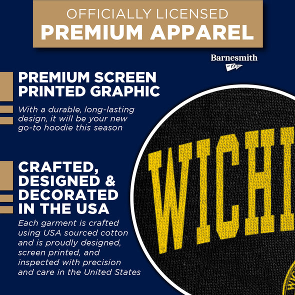 Wichita State University Heritage Hooded Sweatshirt (Black)