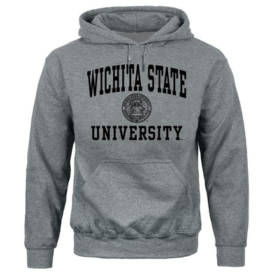 Wichita State University Heritage Hooded Sweatshirt (Charcoal Grey)