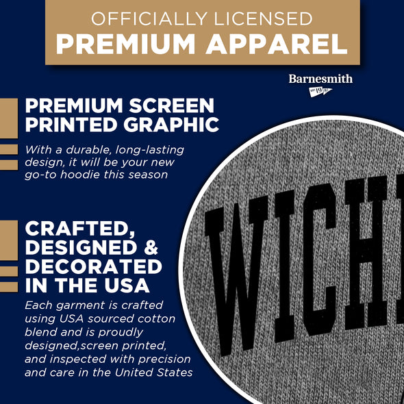 Wichita State University Heritage Hooded Sweatshirt (Charcoal Grey)