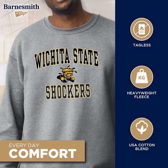 Wichita State University Spirit Sweatshirt (Charcoal Grey)