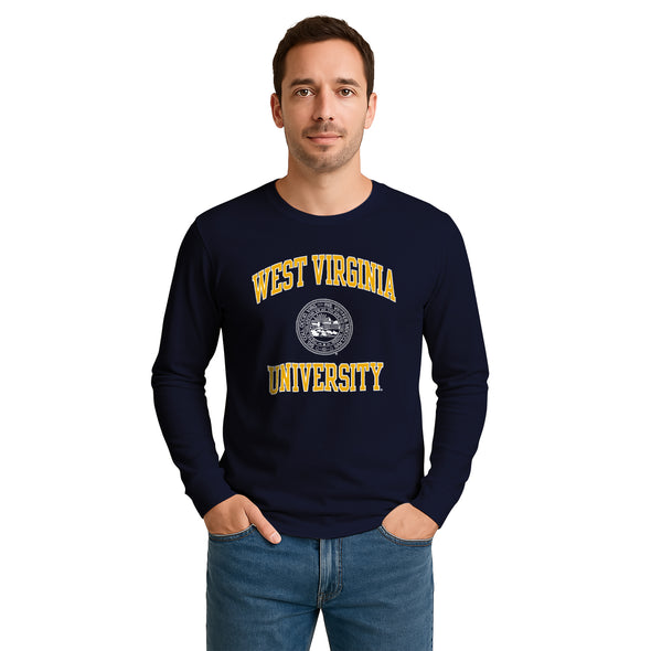 West Virginia University Heritage Long Sleeve T-Shirt (Navy)
