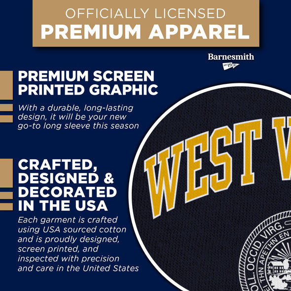 West Virginia University Heritage Long Sleeve T-Shirt (Navy)