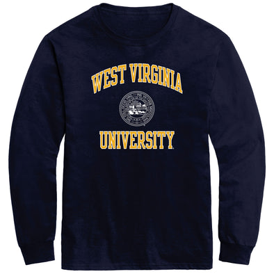 West Virginia University Heritage Long Sleeve T-Shirt (Navy)