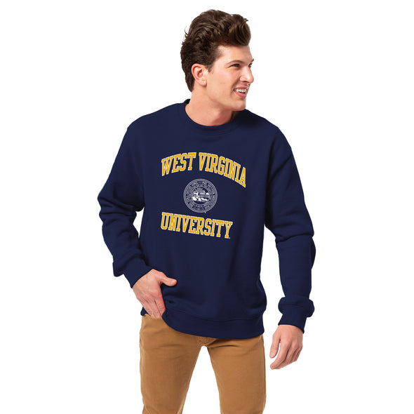 West Virginia University Heritage Crewneck Sweatshirt (Navy)