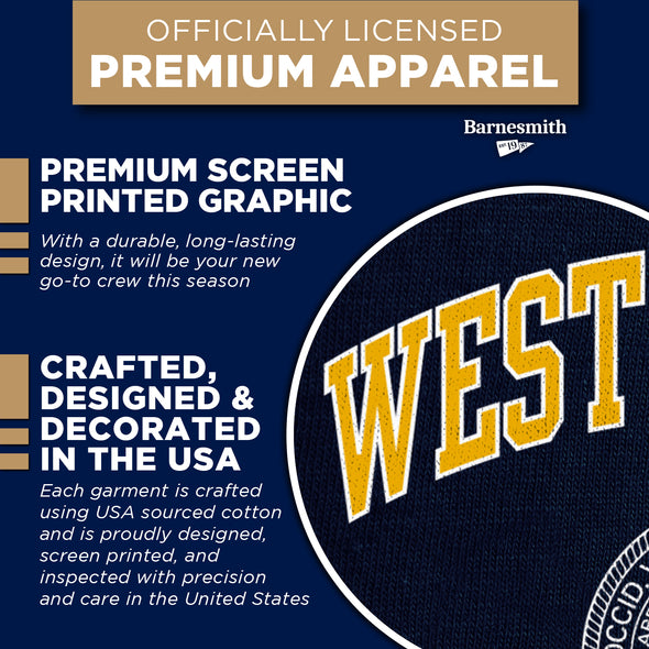 West Virginia University Heritage Crewneck Sweatshirt (Navy)