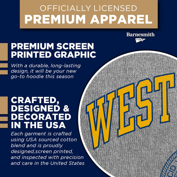 West Virginia University Heritage Hooded Sweatshirt (Charcoal)