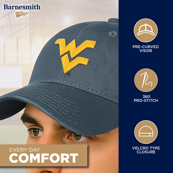 West Virginia University Spirit Baseball Hat One-Size (Navy)