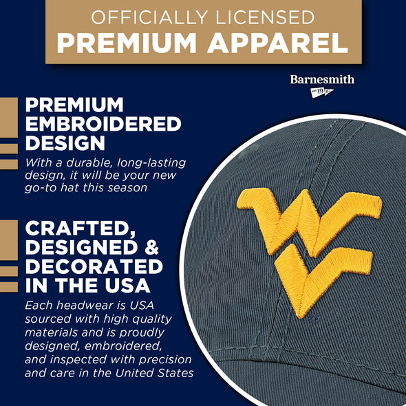 West Virginia University Spirit Baseball Hat One-Size (Navy)