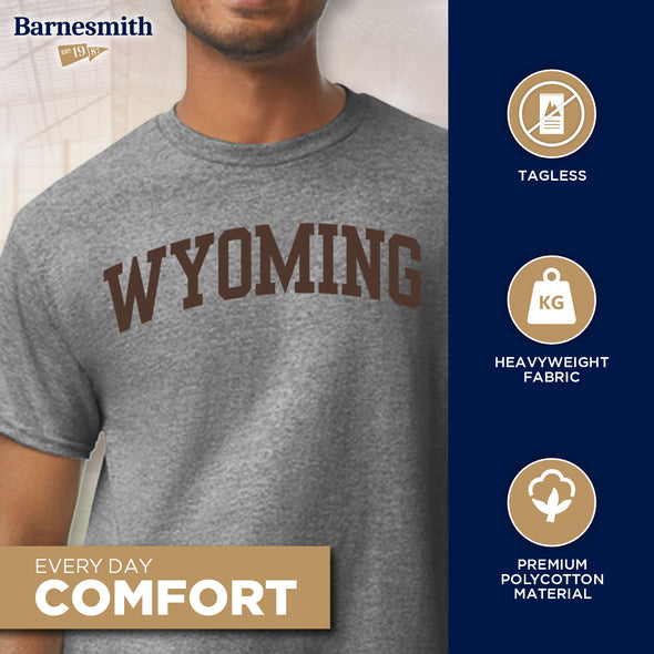 University of Wyoming Classic T-Shirt (Charcoal Grey)