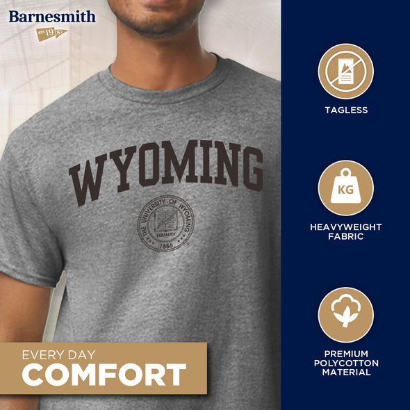 University of Wyoming Heritage T-Shirt (Charcoal Grey)