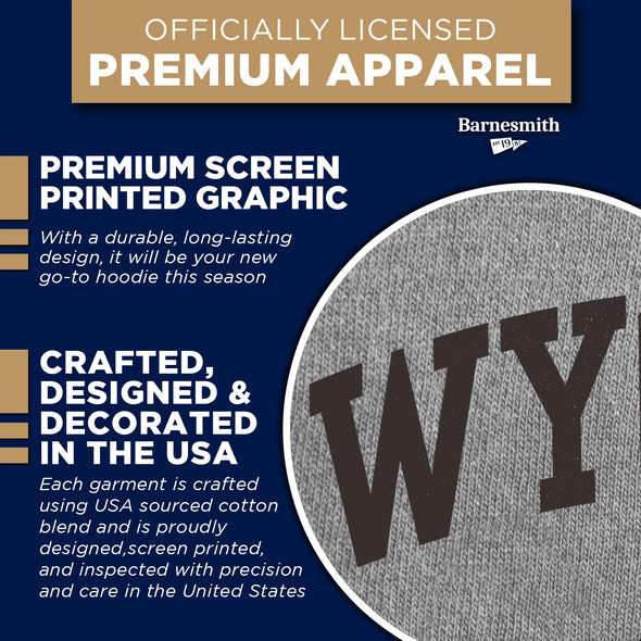 University of Wyoming Heritage Hooded Sweatshirt (Charcoal Grey)