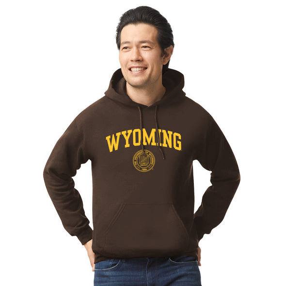 University of Wyoming Heritage Hooded Sweatshirt (Brown)