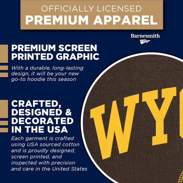 University of Wyoming Heritage Hooded Sweatshirt (Brown)