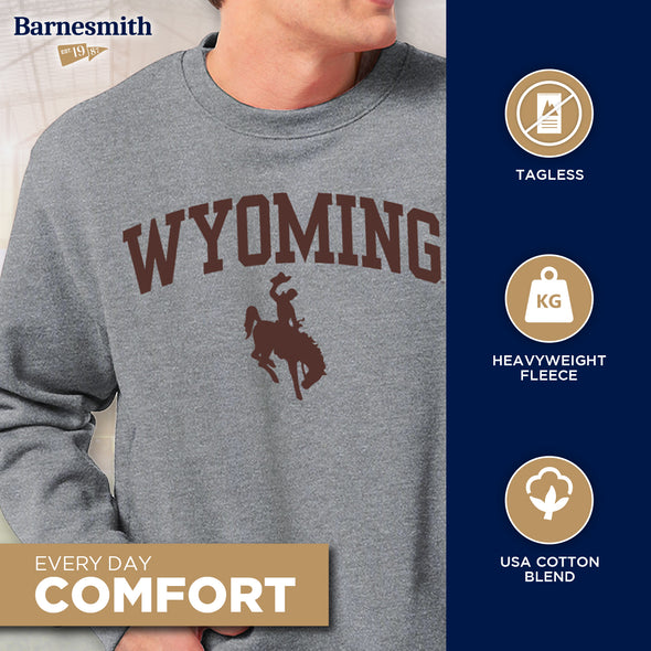 University of Wyoming Spirit Sweatshirt (Charcoal)