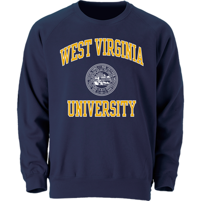 West Virginia University Heritage Crewneck Sweatshirt (Navy)