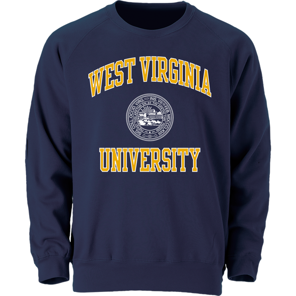 West Virginia University Heritage Crewneck Sweatshirt (Navy)