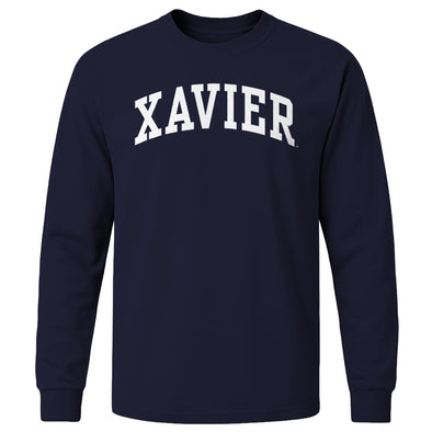 Xavier University Classic Long Sleeve T-Shirt (Navy)