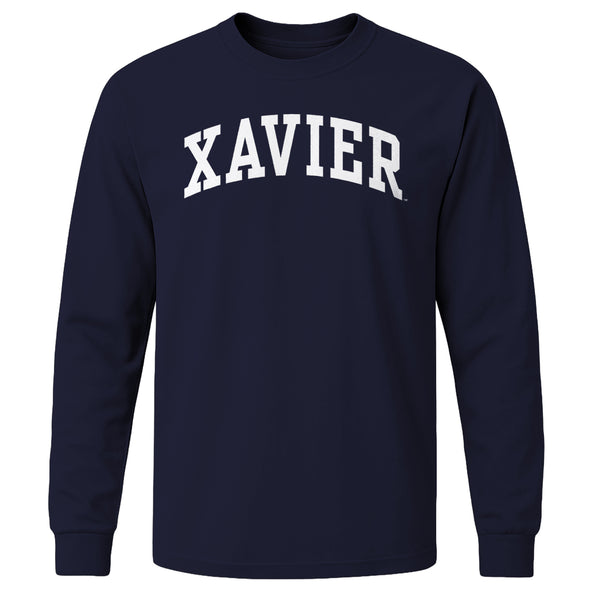 Xavier University Classic Long Sleeve T-Shirt (Navy)