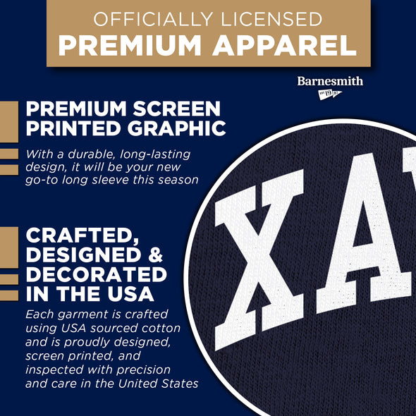 Xavier University Classic Long Sleeve T-Shirt (Navy)