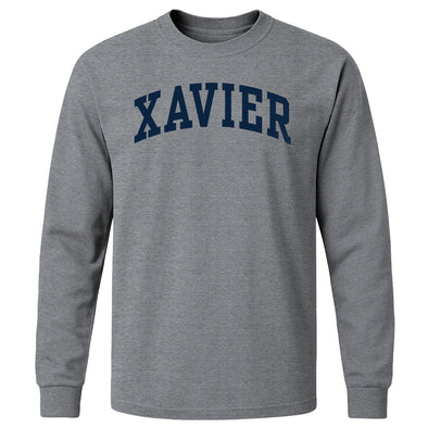 Xavier University Classic Long Sleeve T-Shirt (Charcoal Grey)