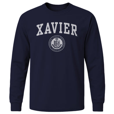 Xavier University Heritage Long Sleeve T-Shirt (Navy)