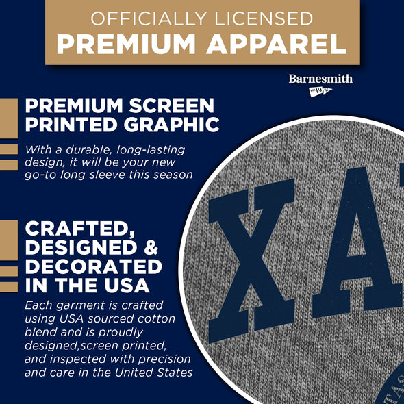 Xavier University Heritage Long Sleeve T-Shirt (Charcoal Grey)