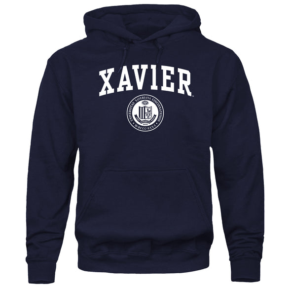 Xavier University Heritage Hooded Sweatshirt (Navy)