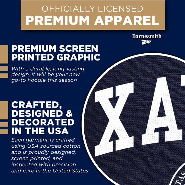 Xavier University Heritage Hooded Sweatshirt (Navy)