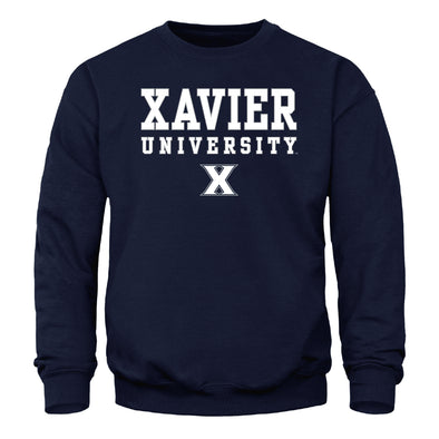 Xavier University Spirit Sweatshirt (Navy)