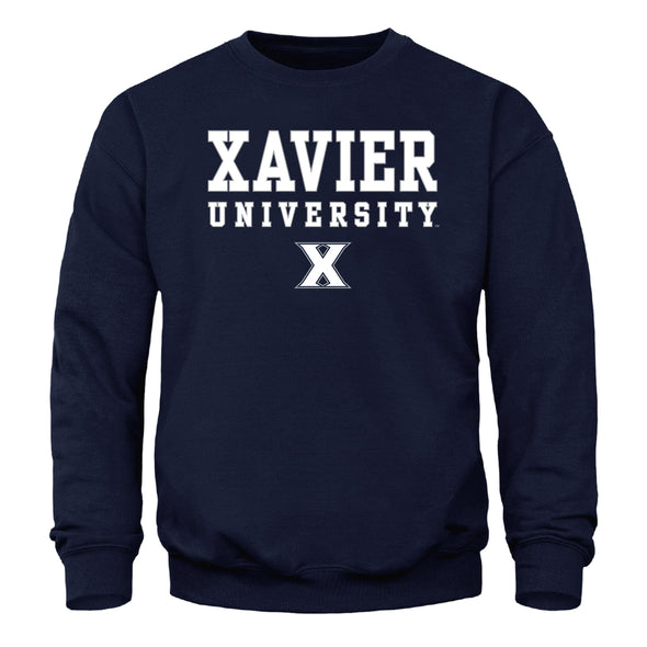 Xavier University Spirit Sweatshirt (Navy)