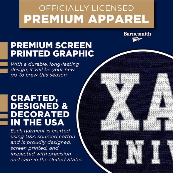 Xavier University Spirit Sweatshirt (Navy)