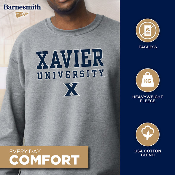 Xavier University Spirit Sweatshirt (Charcoal Grey)