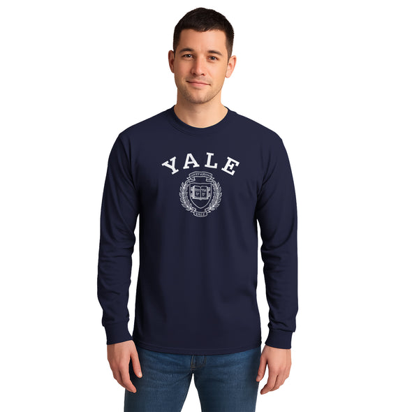 Yale Heritage Long Sleeve T-Shirt (Navy)