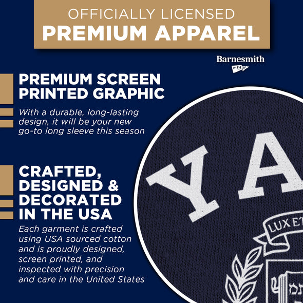 Yale Heritage Long Sleeve T-Shirt (Navy)