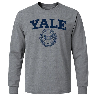 Yale Heritage Long Sleeve T-Shirt (Charcoal Grey)