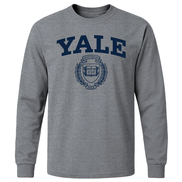 Yale Heritage Long Sleeve T-Shirt (Charcoal Grey)