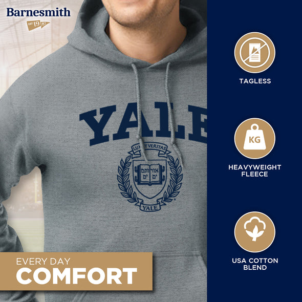 Yale Heritage Hooded Sweatshirt (Charcoal Grey)