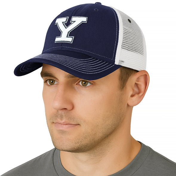 Yale University Sideline Trucker Hat One-Size (Navy/White)