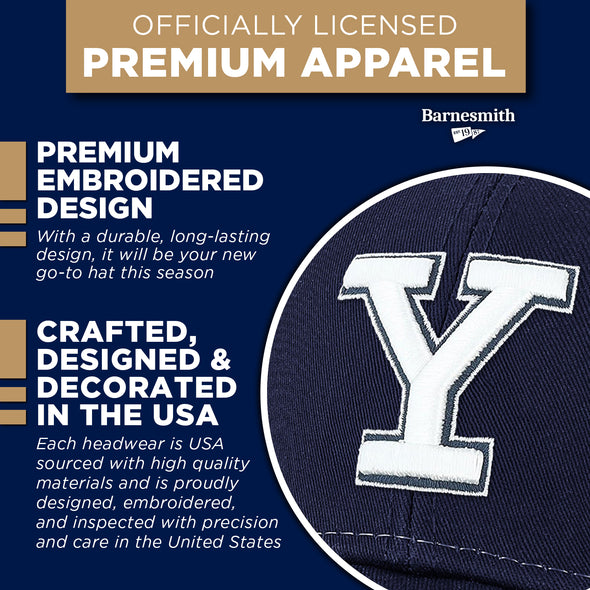 Yale University Sideline Trucker Hat One-Size (Navy/White)