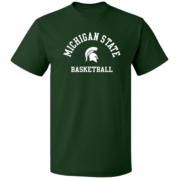 Michigan State University Basketball T-Shirt (Hunter Green)