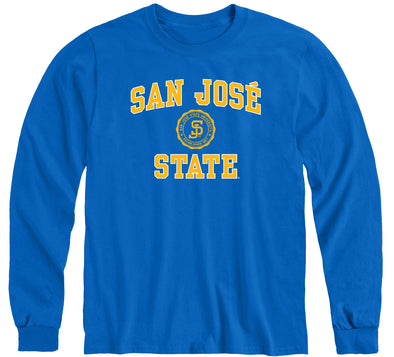 San Jose State University Heritage Long Sleeve T-Shirt (Royal Blue)