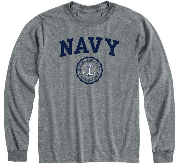 Navy Heritage Long Sleeve T-Shirt