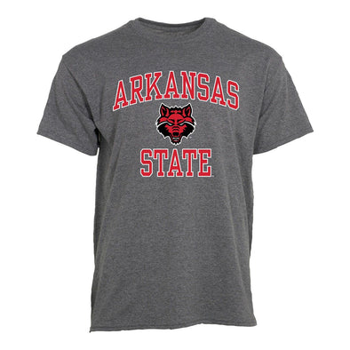 Arkansas State University Spirit T-Shirt (Charcoal Grey)