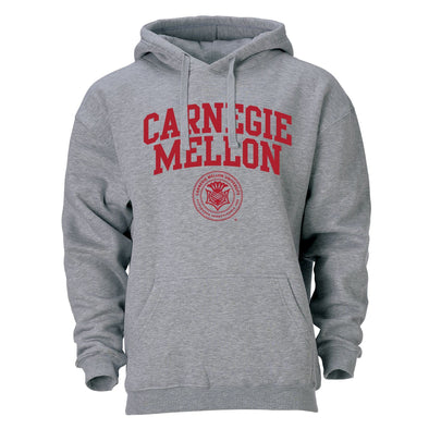 Carnegie Mellon University Heritage Hooded Sweatshirt (Charcoal Grey)