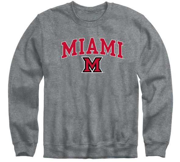 Miami University Spirit Sweatshirt (Charcoal Grey)