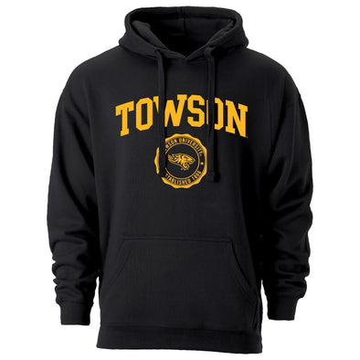 Towson University Heritage Hooded Sweatshirt (Black)
