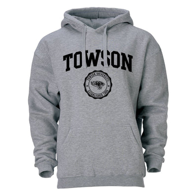 Towson University Heritage Hooded Sweatshirt (Charcoal Grey)