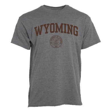 University of Wyoming Pokes UW Short-Sleeve T-Shirt Heritage (Charcoal Grey)