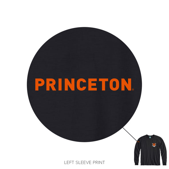 Princeton Mascot Long Sleeve T-Shirt (Black)