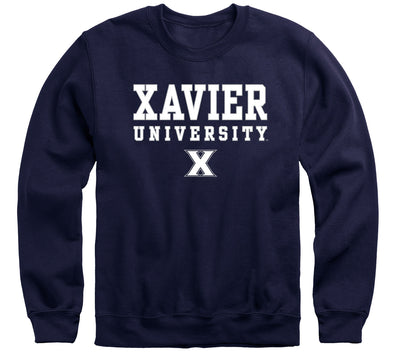 Xavier University Spirit Sweatshirt (Navy)